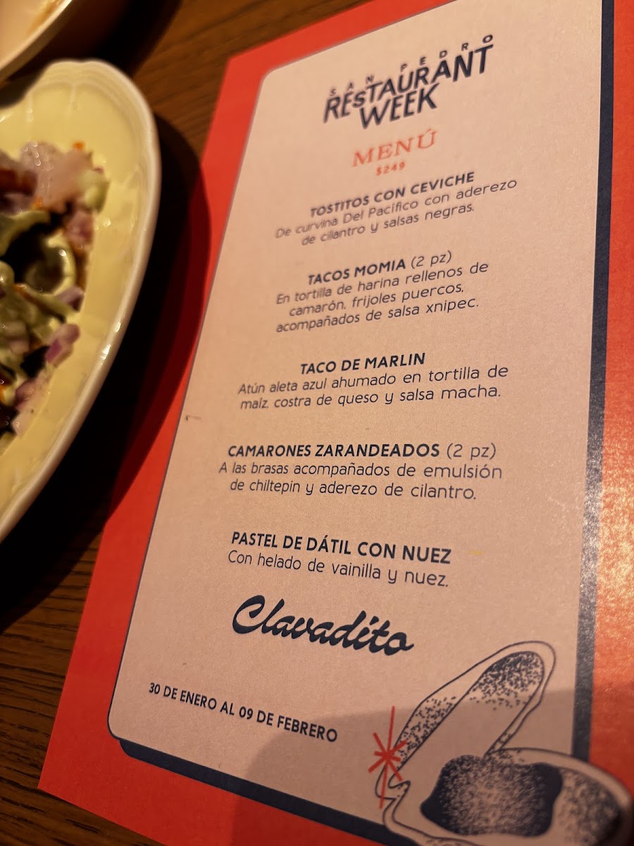 Clavadito Menu - Image 5